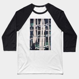 Abstract Glass Reflections by Avril Thomas - South Australian Artist Baseball T-Shirt